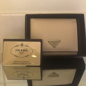 Prada  leather  wallet